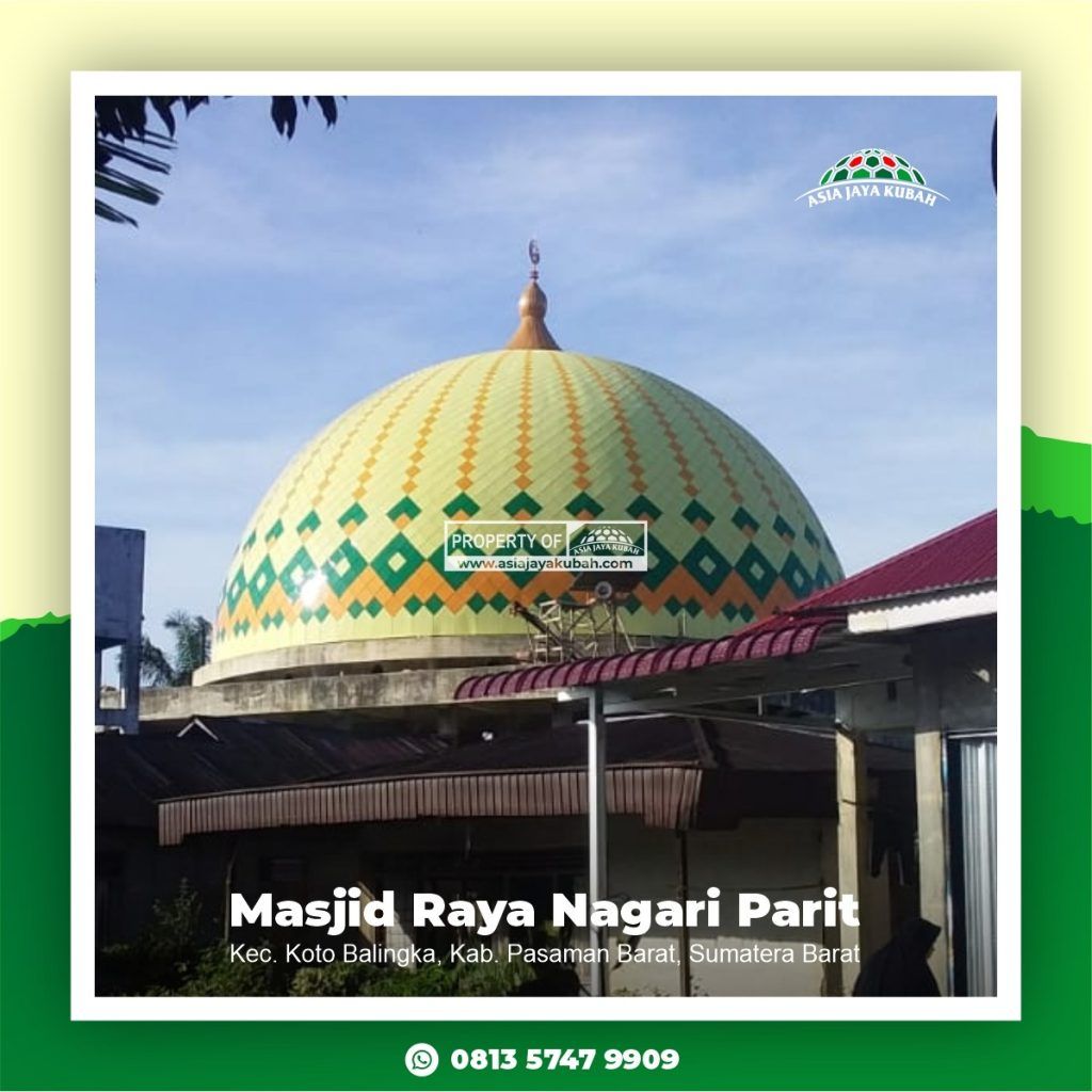 Harga Kubah Masjid Galvalum di Kota Padang